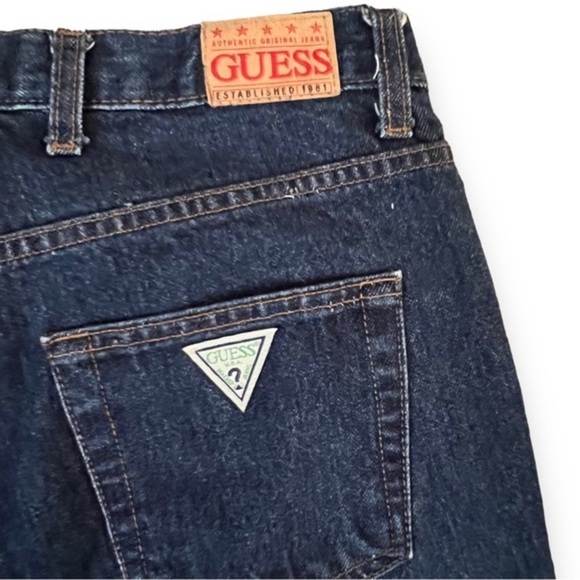 Y2K 90’s Guess Jeans High Waisted Straight Leg Jeans Size 27 - Picture 6 of 7